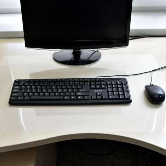 Suport pentru protectie birou, 100x50 cm, grosime 0.5 mm, transparent - imagine 5